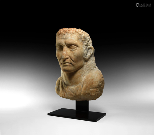 Graeco-Roman Marble Bust of a Noble