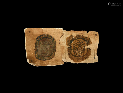 Egyptian Coptic Textile Fragment Group