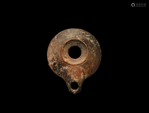 Greek Attic Terracotta Oil Lamp