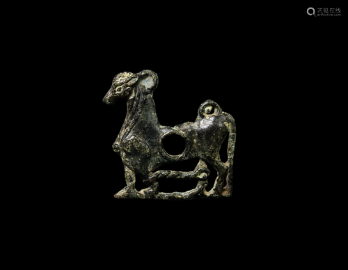 Scythian Ibex Bridle Mount