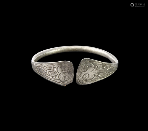 Byzantine Silver Decorated Bracelet