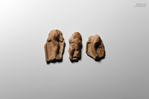 Greek Terracotta Dolphin and Figure Group