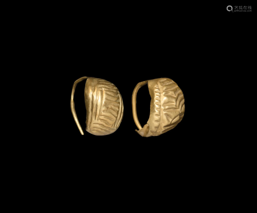 Thracian Gold Earring Pair