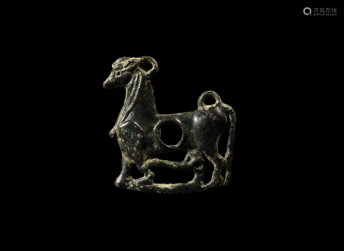 Scythian Ibex Bridle Mount