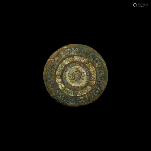 Roman Millefiori Disc Mount