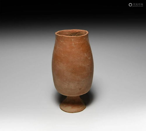 Roman Redware Goblet