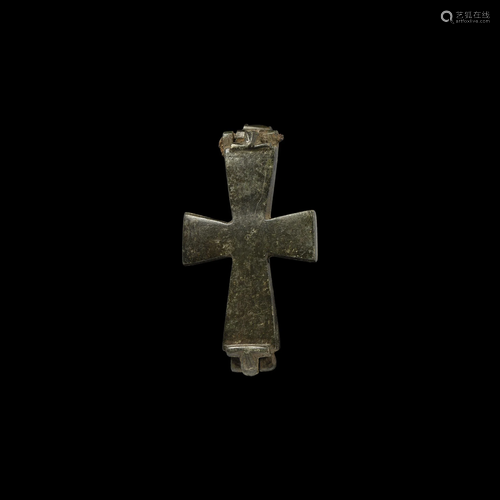 Byzantine Reliquary Cross Pendant