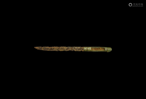 Late Roman Knife with Bronze Handle