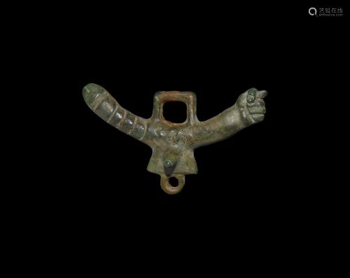 Roman Double Phallic Pendant