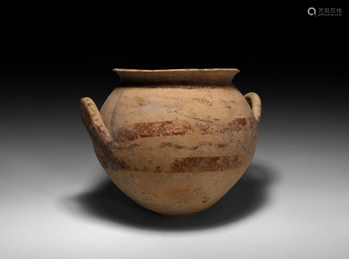 Greek Bichrome Ware Storage Jar