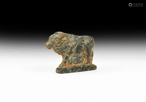 Egyptian Carved Bull Statuette