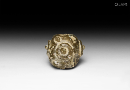 Roman Miniature Decorated Globular Vessel