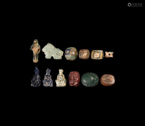 Egyptian Amulet and Bead Collection