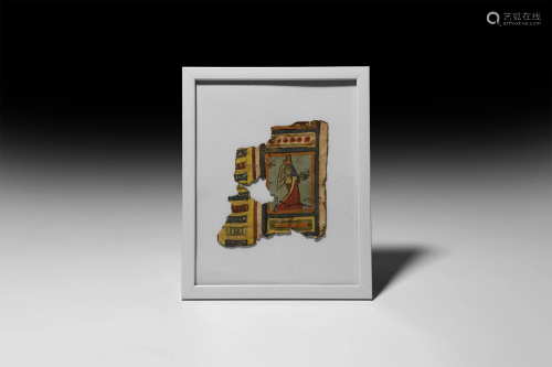 Egyptian Cartonnage with Mourning Isis