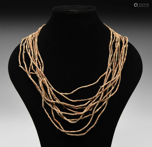 Coptic or African Bead Necklace String Group