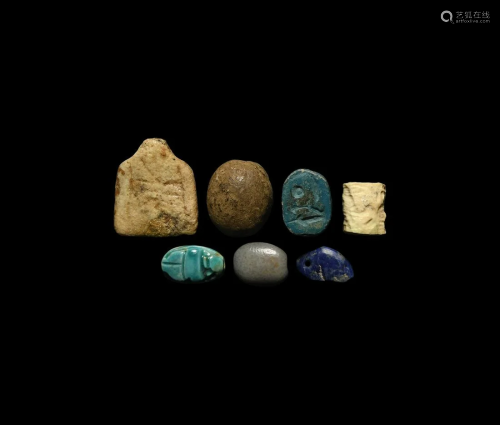 Egyptian Amulet and Seal Group