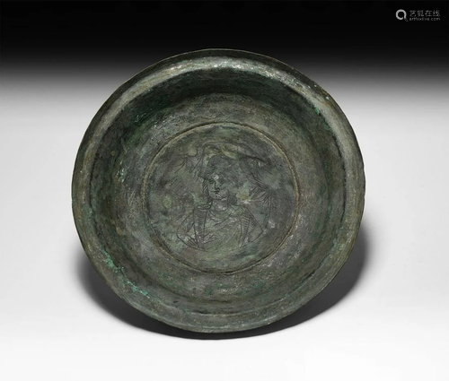 Roman Dish with Female Bust