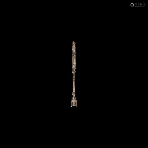 Roman Silver Miniature Fork