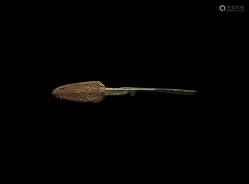 Roman Medical Scalpel with Bronze Spoon Handle