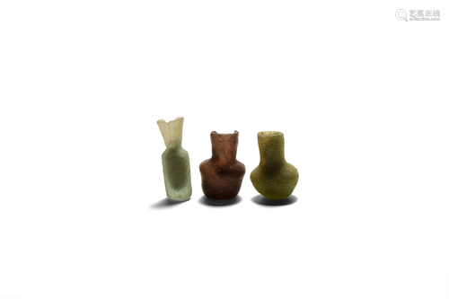 Sassanian Miniature Glass Vessel Group