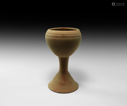 Bactrian Terracotta Chalice