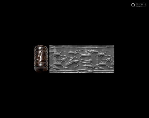 Sumerian Cylinder Seal with Fish