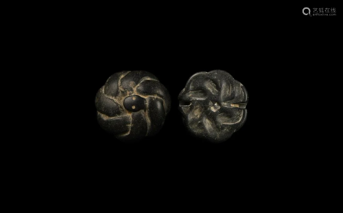 Large Coiled Snake Amuletic Seal