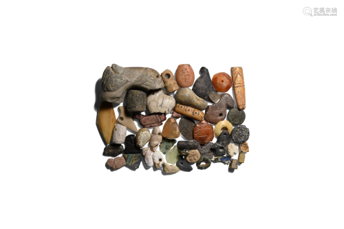 Mixed Amulet, Seal and Bead Collection