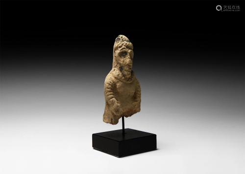 Assyrian Terracotta Figure of a Woman