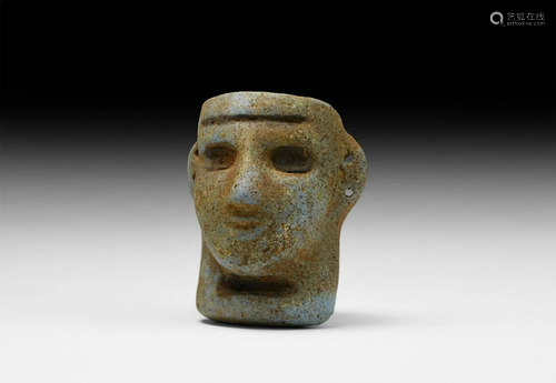 Mesopotamian Blue Mask