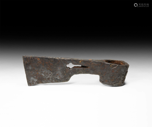 Medieval Socketted Axehead with Maker's Mark