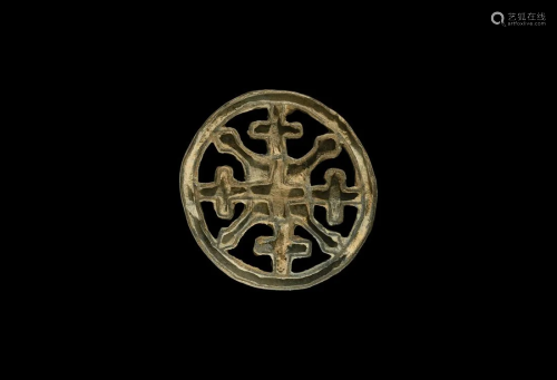 Large Indus Valley Cross Crosslet Openwork Seal Matrix