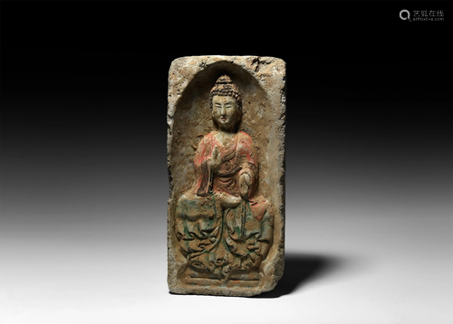 Chinese Northern Wei Buddha Brick