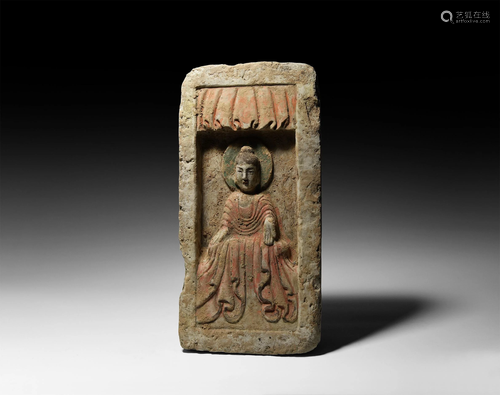 Chinese Northern Wei Buddha Brick