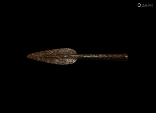 Iron Age Celtic Socketted Spearhead