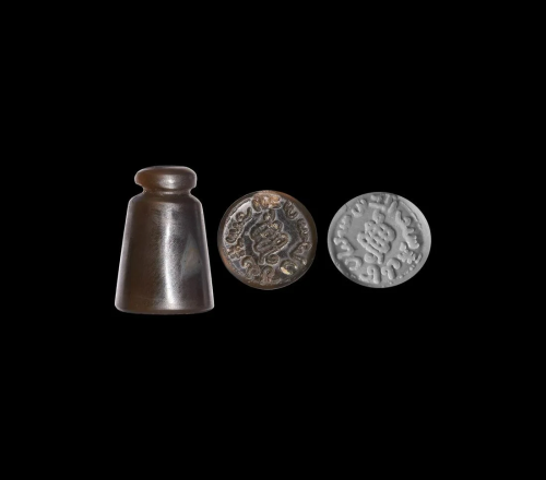 Sassanian Stamp Seal with Knot Motif