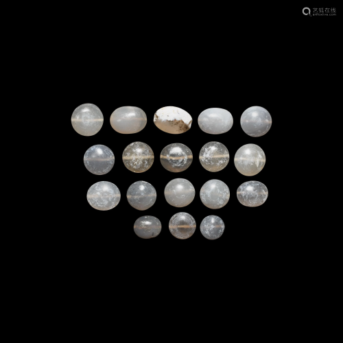 Bactrian Polished Agate Bead Group