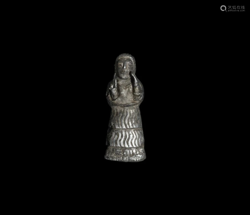Assyrian Silver Statuette