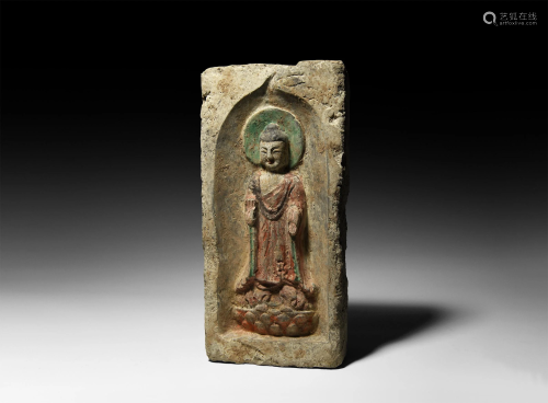 Chinese Northern Wei Buddha Brick