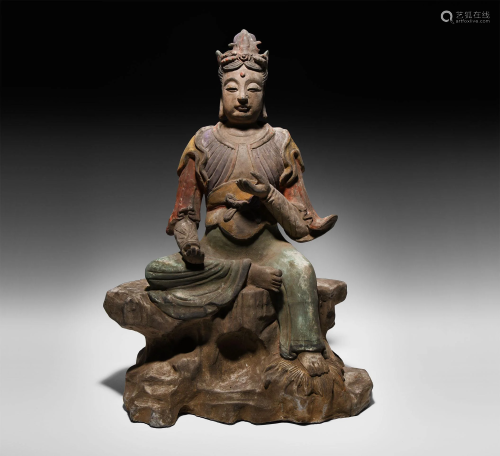 Chinese Ming Seated Buddha Figurine