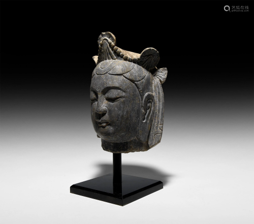 Chinese Ming Head of Bodhisattva