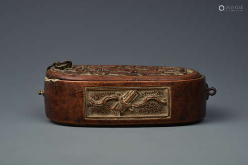 WOODEN SCHOLAR BOX QING DYNASTY