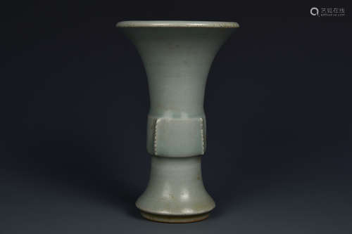 CELADON GLAZED BEAKER VAS