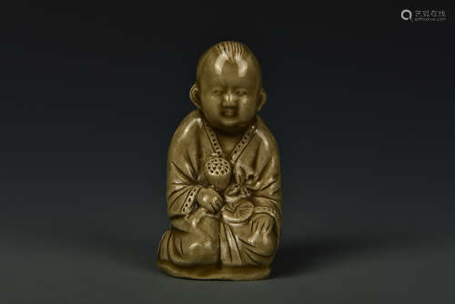 YAOZHOU SEATED BOY SONG DYNASTY