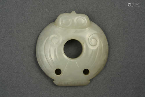 WHITE JADE ORNAMENT QING DYNASTY