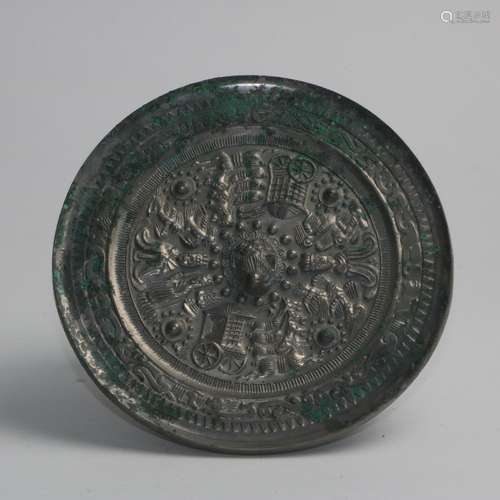 BRONZE MIRROR WARRING STATE PERIOD