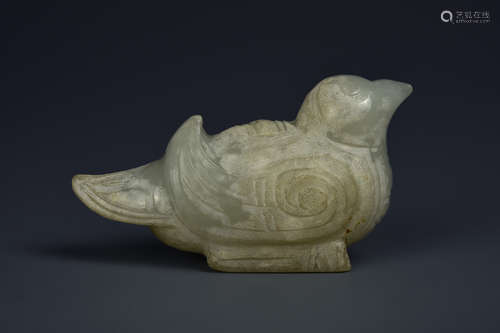 WHITE JADE BIRD QING DYNASTY