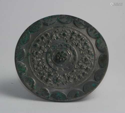 BRONZE MIRROR WARRING STATES PERIOD