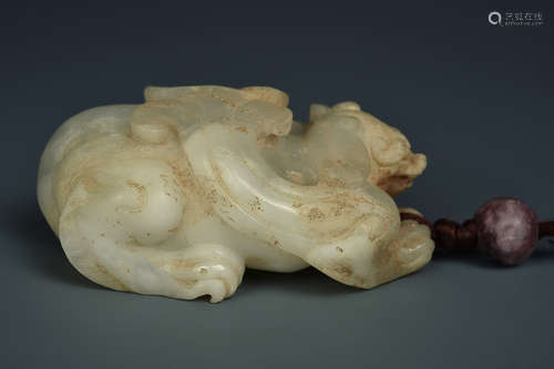 WHITE JADE BEAST HAN DYNASTY