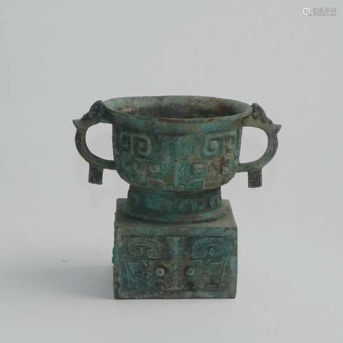 BRONZE ZUN WARRING STATE PERIOD